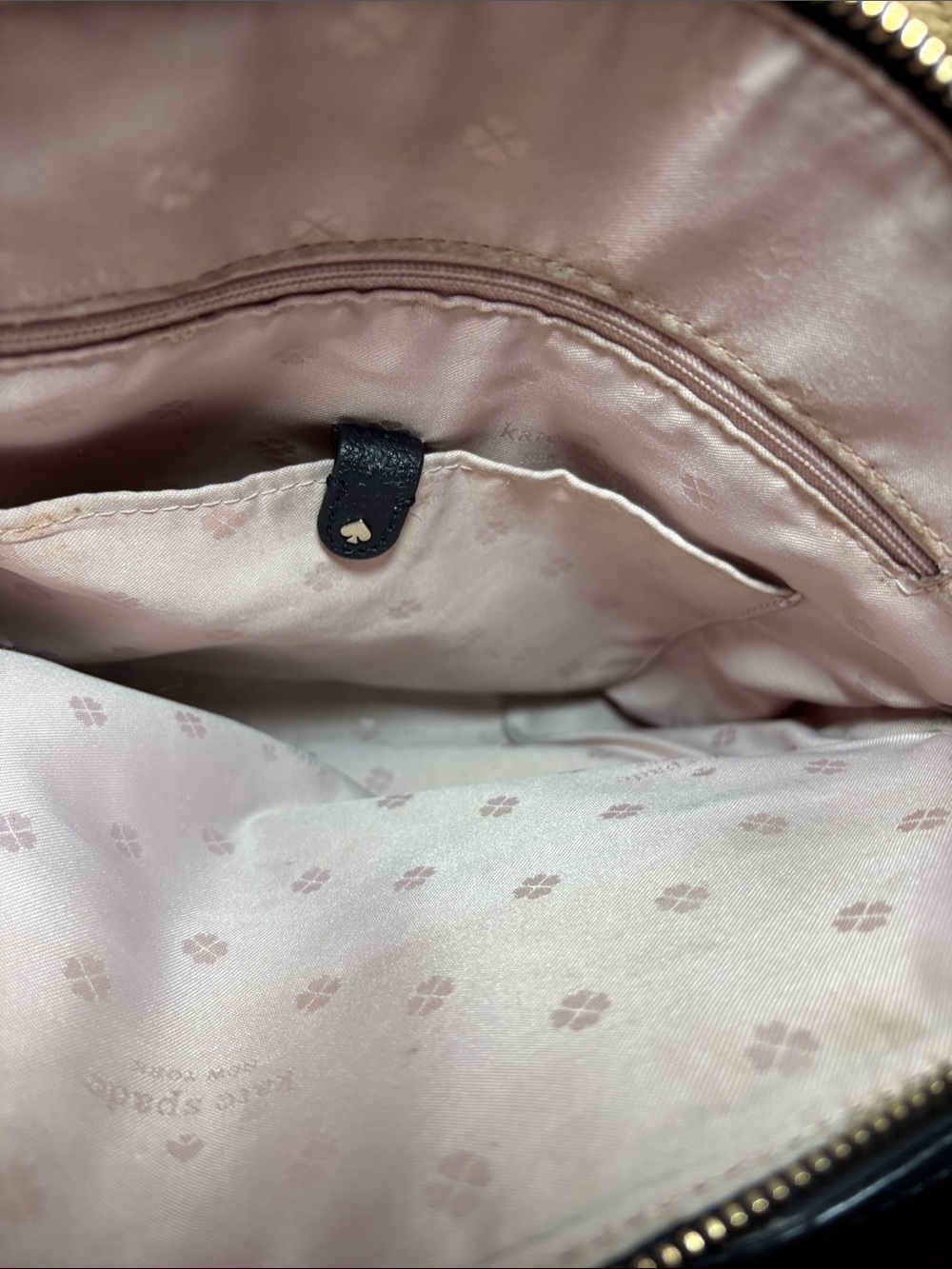 kate spade Black Pebble Leather Tote with Heart Charm - Picture 12 of 17